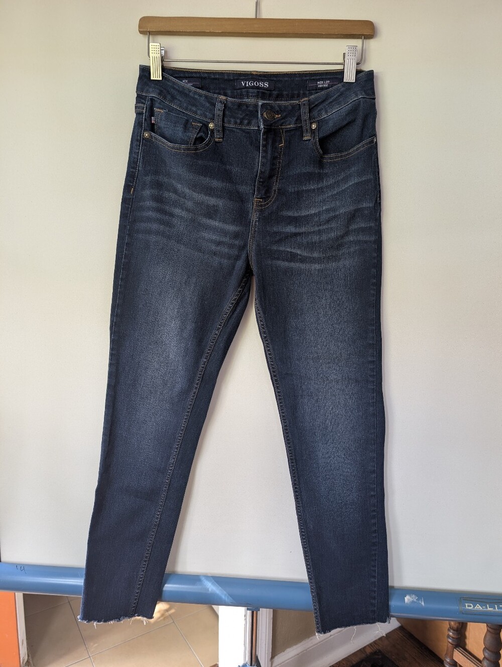 VIGOSS Women's Indigo Skinny Jeans Ace Super Skinny High Rise W28 L29